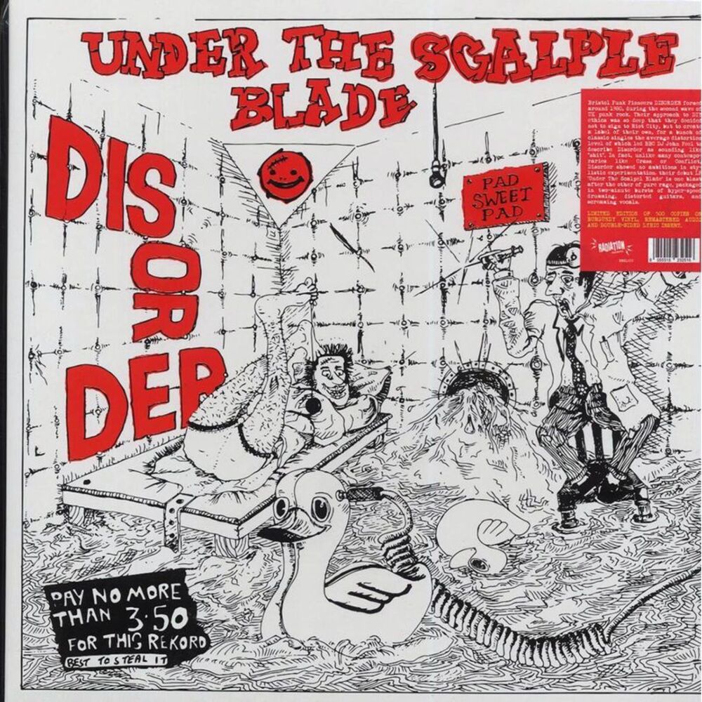 Disorder - Under The Scalple Blade (ltd. 500 copies made) (burgundy splatter vin